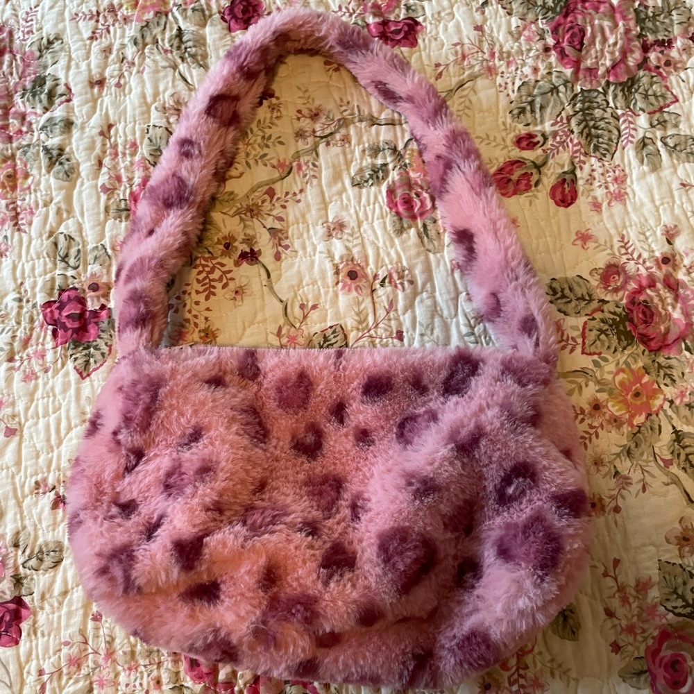 Pink Fuzzy Bag